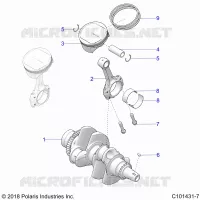 ENGINE, CIGUEÑAL AND PISTON