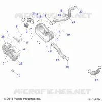 TREN, CLUTCH COVER AND DUCTING