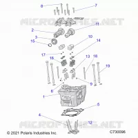 ENGINE, CULATA, CAMS AND VALVES