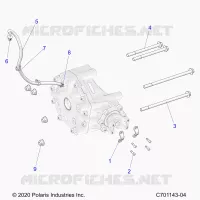TREN, GEARCASE, REAR, MOUNTING