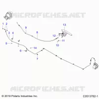 FRENO TRASERO BRAKE LINE AND PARK BRAKE