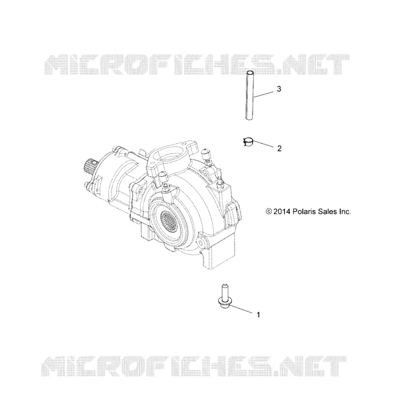 TREN, GEARCASE MOUNTING, FRONT
