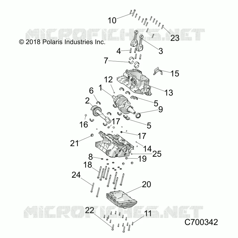 ENGINE, CRANKCASE AND CIGUEÑAL