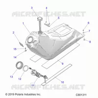 SISTEMA DE COMBUSTIBLE, FUEL TANK ASM.