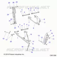 SUSPENSION, CONTROL ARMS, SPINDLE, AND CHOQUE MNTG.