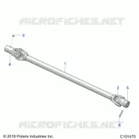 TREN, PROP SHAFT, FRONT