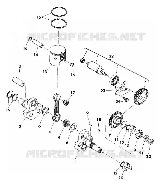 CIGUEÑAL AND PISTON ASSEMBLY (4918541854042A)