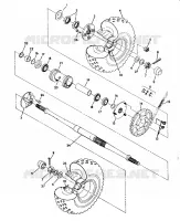 TRASERO conjunto de accionamiento RUEDA 350 2X4