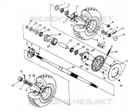 TRASERO conjunto de accionamiento RUEDA Sport 400L W958540 (4930133013C002)