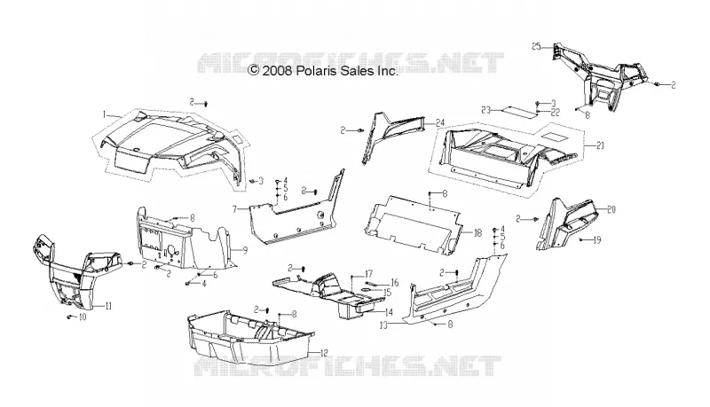 CAPUCHA, PARACHOQUESS, PANELS, FLOOR AND RACK