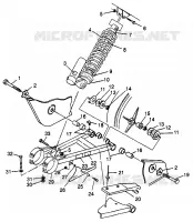 El balanceo del brazo y CHOQUE Scrambler 400L W97BC38C (4939893989B014)