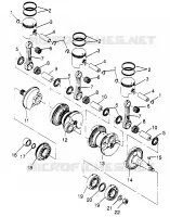 CIGÜEÑAL Y PISTÓN SLX 780 B964287 AND  INTL. SLX 780 I964287 (4937443744C003)