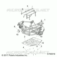 CHASSIS, MARCO PRINCIPAL AND SKID PLATES
