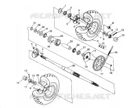 TRASERO conjunto de accionamiento RUEDA 2X4 350L W937539 (4924032403025A)