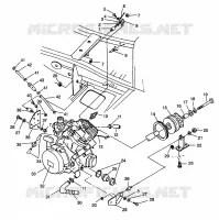 MONTAJE DEL MOTOR Sport 400L W98BA38C (4947234723A009)