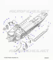 CHASSIS, PROTECCIÃ³N DEL EMBRAGUE, FOOTRESTS, AND RUNNING BOARDS