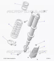 SUSPENSION, REAR MONTAJE DE DESCARGA, STANDARD/PREMIUM