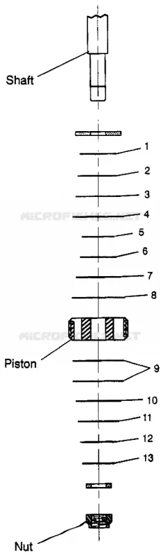 válvulas de los amortiguadores Scrambler 400L W97BC38C (4939893989C013)