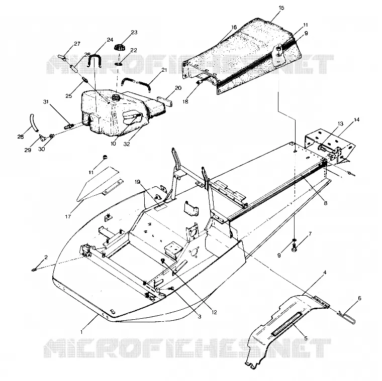 CHASIS AND ASIENTO StarTrak Updated 2/90 (4916811681003A)