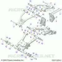 SUSPENSION TRASERA CONTROL ARM, MOUNTING