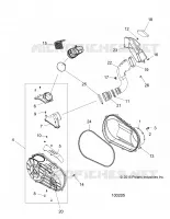 DRIVE TRAIN, TAPA DEL EMBRAGUE AND DUCTING