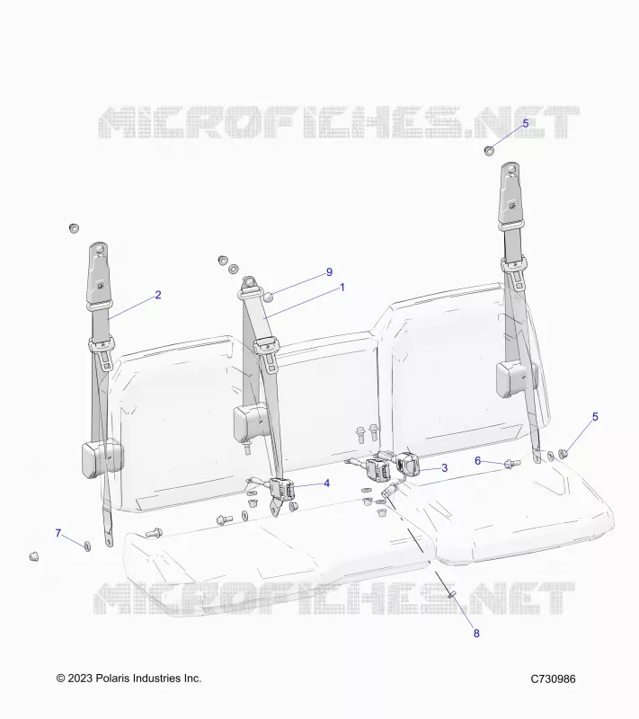 ASIENTO BELT MOUNTING
