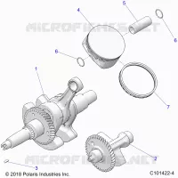 ENGINE, CIGUEÑAL, PISTON AND BALANCE SHAFT