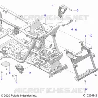 CHASIS, FRONT CAB SUPPORTS
