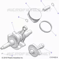 ENGINE, CIGUEÑAL, PISTON AND BALANCE SHAFT