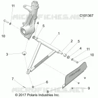 SUSPENSION, A-ARM AND PUNTAL MOUNTING