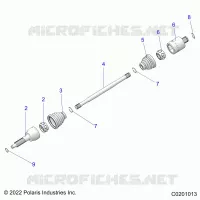 TREN, REAR DRIVE SHAFT
