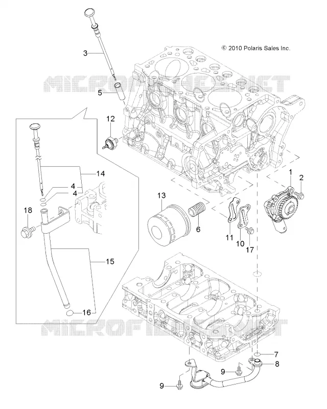 MOTOR, OIL SYSTEM AND AFORADOR DE ACEITE