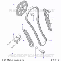 LA CADENA DE LEVAS AND TENSIONER