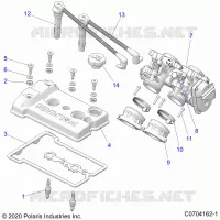 ENGINE, THROTTLE BODY AND TAPA DE LA VÃLVULA