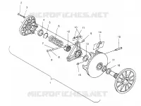 Embrague ASSEMBLY 440 XCR 0951660 (4929112911C001)