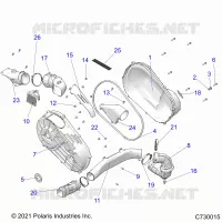 TREN, CLUTCH COVER AND DUCTING