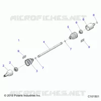 TREN, DRIVE SHAFT, FRONT