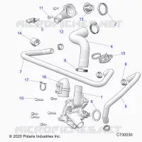 MOTOR, WATERPUMP AND BYPASS