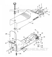 ASIENTO Y tanque de gas ASAMBLEA SUPER SPORT E940743 (4927372737002A)