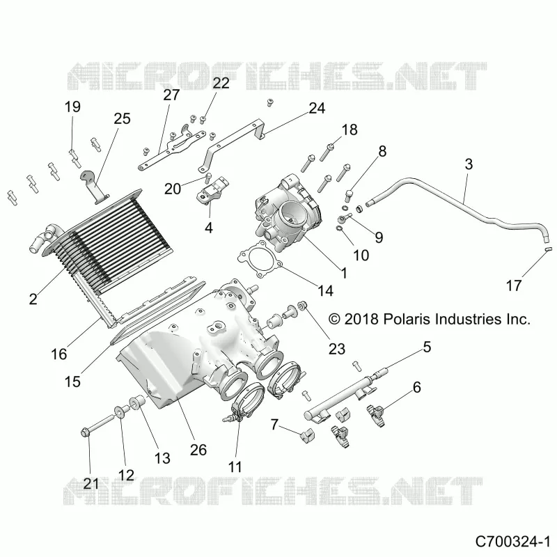 ENGINE, TOMA DE AIRE MANIFOLD