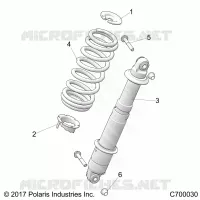 SUSPENSION, REAR MONTAJE DE DESCARGA