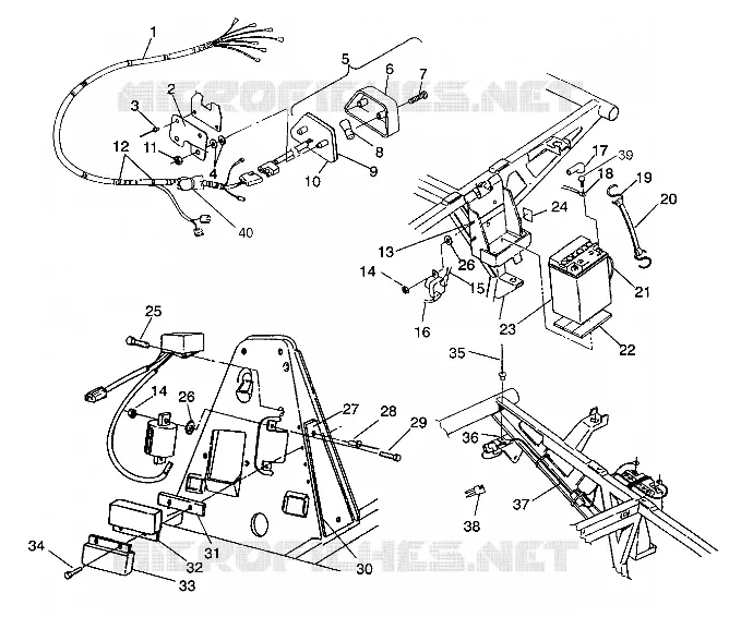 ELECTRICA/LUZ DE LA COLA ASSEMBLY 4X4 350L W938139 (4924052405032A)