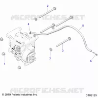 TREN, GEARCASE MOUNTING, REAR