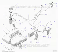 SISTEMA DE COMBUSTIBLE, EVAP FUEL TANK ASM.
