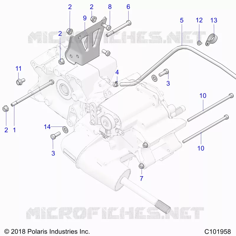 TREN, MAIN GEARCASE MOUNTING