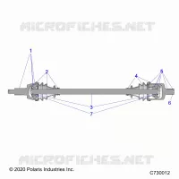 TREN, FRONT HALF SHAFT