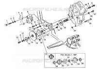 CAJA DE ENGRANAJES/FRENO and cubierta de la cadena MOUNTING XPLORER 400L W97CC38C (4939753975C005)