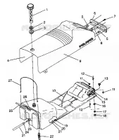 ASIENTO Y tanque de gas ASAMBLEA XLT 0940767, XLT SP 0940667   XLT SKS 0940567 (4925022502003A)