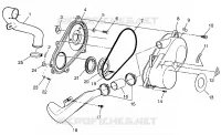 tapa del embrague  Scrambler 500 W97BC50A (4943074307C007)