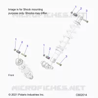 SUSPENSION, MONTAJE DE DESCARGA, REAR SUSP.